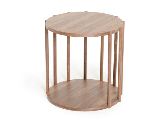19' Walnut Wood End Table By Homeroots | End Tables | Modishstore