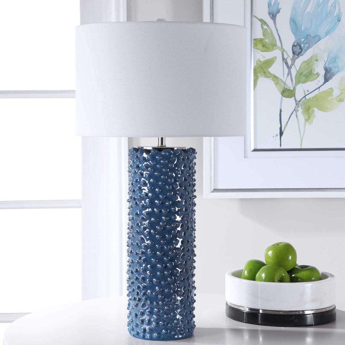 Uttermost Ciji Blue Table Lamp | Modishstore | Table Lamps