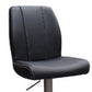 45' Black Leatherette And Steel Bar Stool By Homeroots - 282879 | Bar Stools | Modishstore - 4