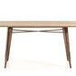 30' Steel And Wood Dining Table By Homeroots | Dining Tables | Modishstore - 5