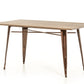 30' Steel And Wood Dining Table By Homeroots | Dining Tables | Modishstore - 6