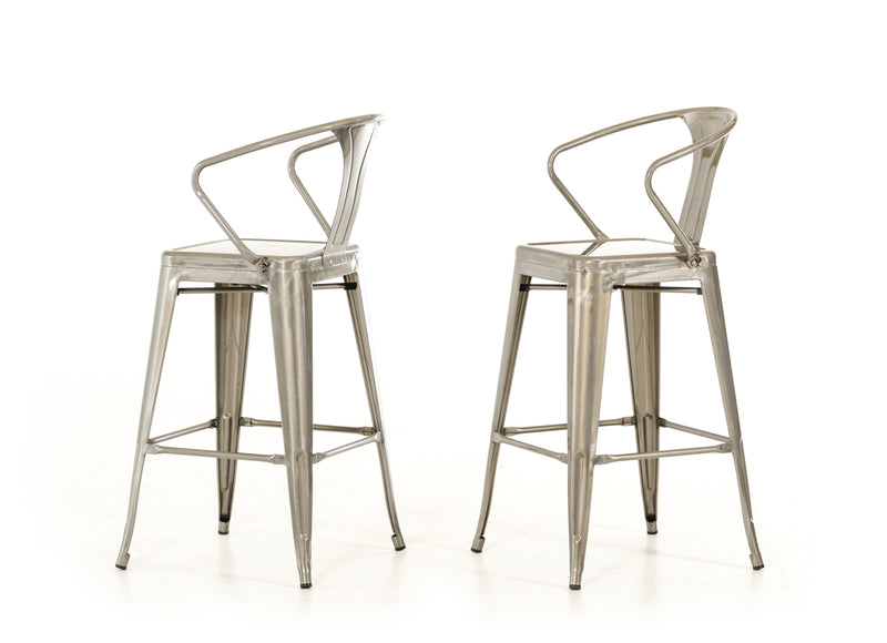 33' Steel Bar Stool By Homeroots | Bar Stools | Modishstore