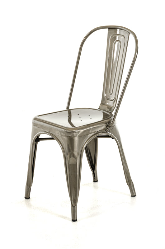 Two 33' Steel Side Chairs By Homeroots | Dining Chairs | Modishstore
