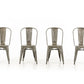 Two 33' Steel Side Chairs By Homeroots | Dining Chairs | Modishstore - 2
