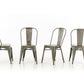 Two 33' Steel Side Chairs By Homeroots | Dining Chairs | Modishstore - 3