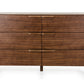 38' Tobacco Veneer And Mdf Dresser With 6 Drawers By Homeroots | Dressers | Modishstore