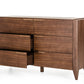 38' Tobacco Veneer And Mdf Dresser With 6 Drawers By Homeroots | Dressers | Modishstore - 2