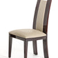 Two 42' Leatherette And Wood Dining Chair By Homeroots | Dining Chairs | Modishstore