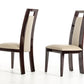 Two 42' Leatherette And Wood Dining Chair By Homeroots | Dining Chairs | Modishstore - 2
