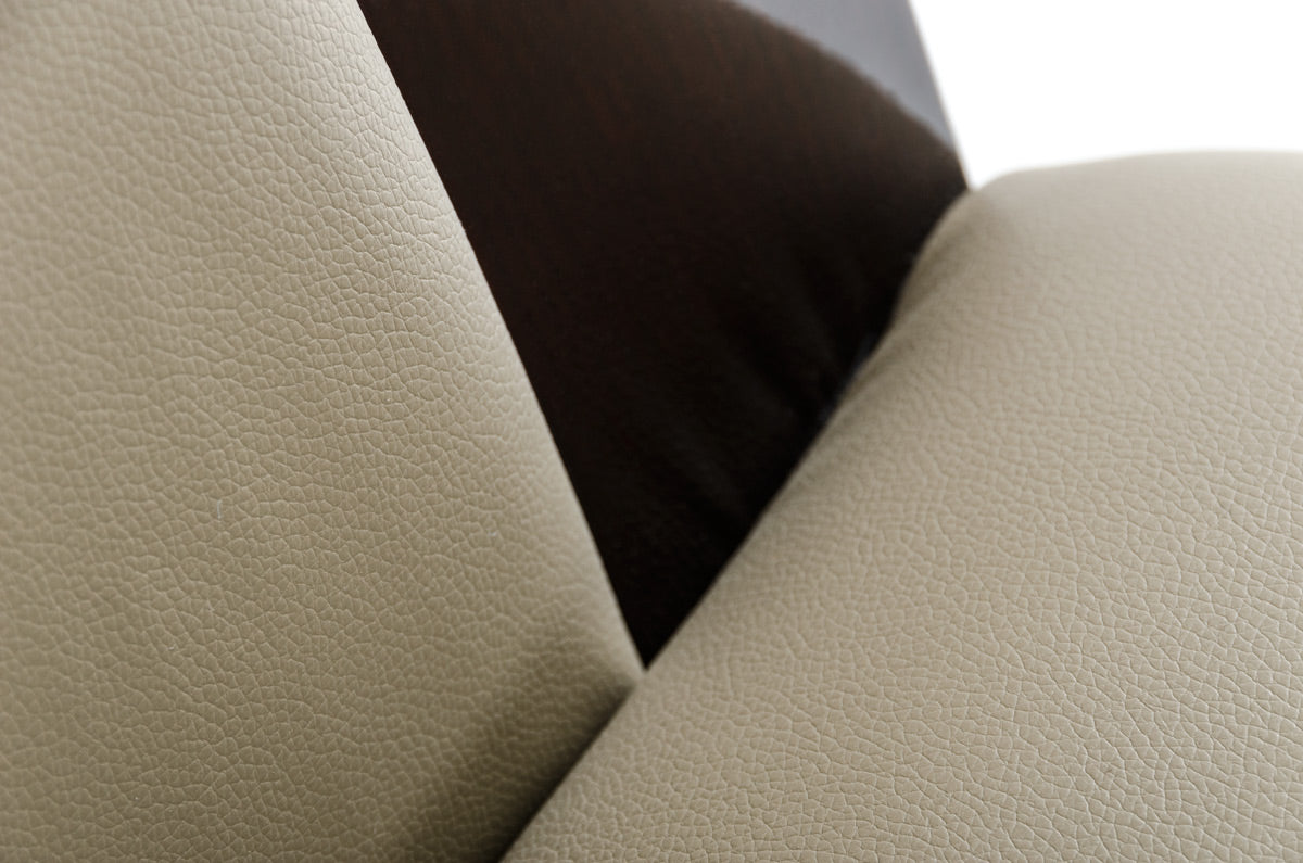 Two 42' Leatherette And Wood Dining Chair By Homeroots | Dining Chairs | Modishstore - 3