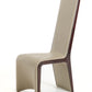 Two 47' Ebony Wood And Taupe Leatherette Dining Chairs By Homeroots | Dining Chairs | Modishstore
