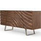 34' Walnut Wood Veneer And Steel Buffet By Homeroots | Sideboards | Modishstore - 2