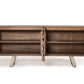 34' Walnut Wood Veneer And Steel Buffet By Homeroots | Sideboards | Modishstore - 3