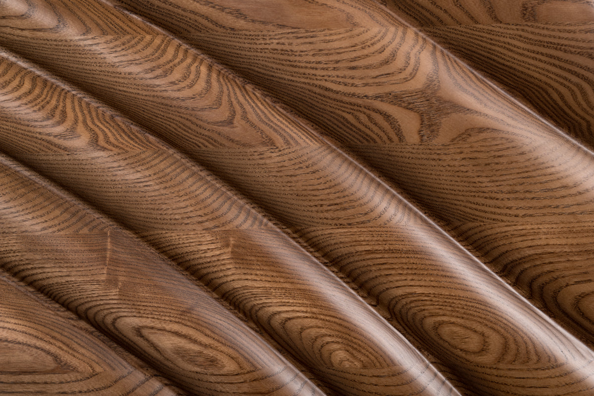 34' Walnut Wood Veneer And Steel Buffet By Homeroots | Sideboards | Modishstore - 5