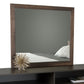 Modern Dark Aged Oak Mirror By Homeroots | Mirrors | Modishstore