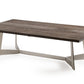 16' Dark Aged Oak Wood Veneer and Steel Coffee Table By Homeroots | Coffee Tables | Modishstore