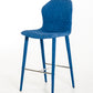 41' Blue Fabric And Metal Bar Stool By Homeroots | Bar Stools | Modishstore