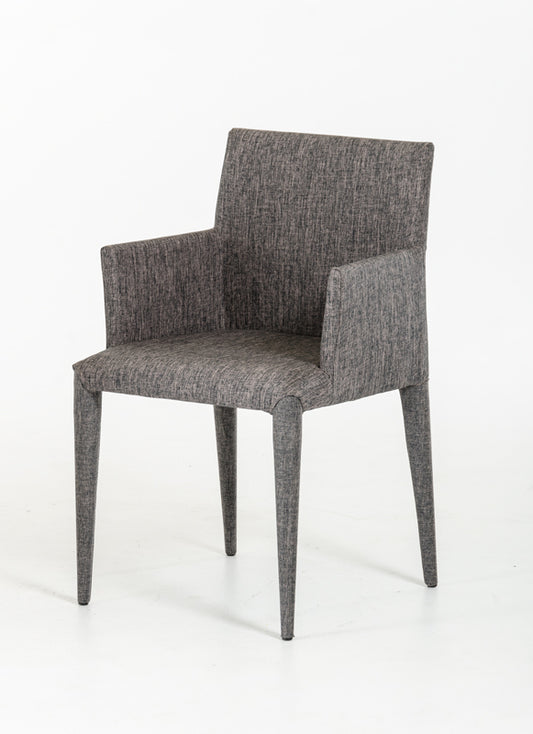 33' Grey Fabric And Metal Dining Chair By Homeroots | Dining Chairs | Modishstore
