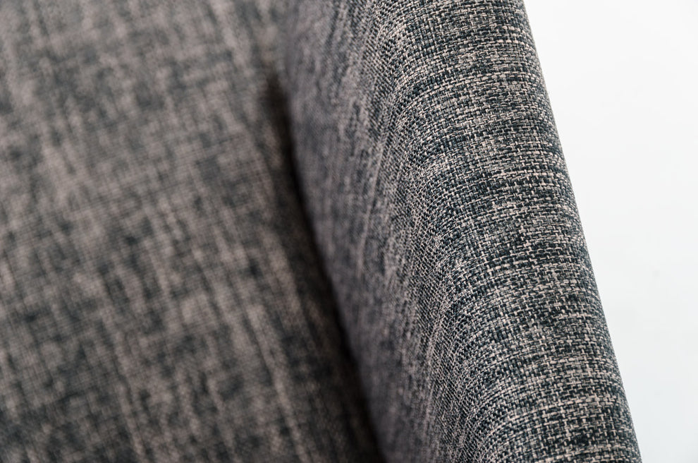 33' Grey Fabric And Metal Dining Chair By Homeroots | Dining Chairs | Modishstore - 3