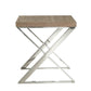 Modern Ash and Steel End Table By Homeroots | End Tables | Modishstore