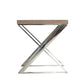 Modern Ash and Steel End Table By Homeroots | End Tables | Modishstore - 2