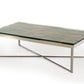 14' Mosaic Wood Glass and Steel Coffee Table By Homeroots | Coffee Tables | Modishstore