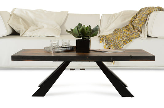 15' Ship Wood and Metal Coffee Table By Homeroots | Coffee Tables | Modishstore