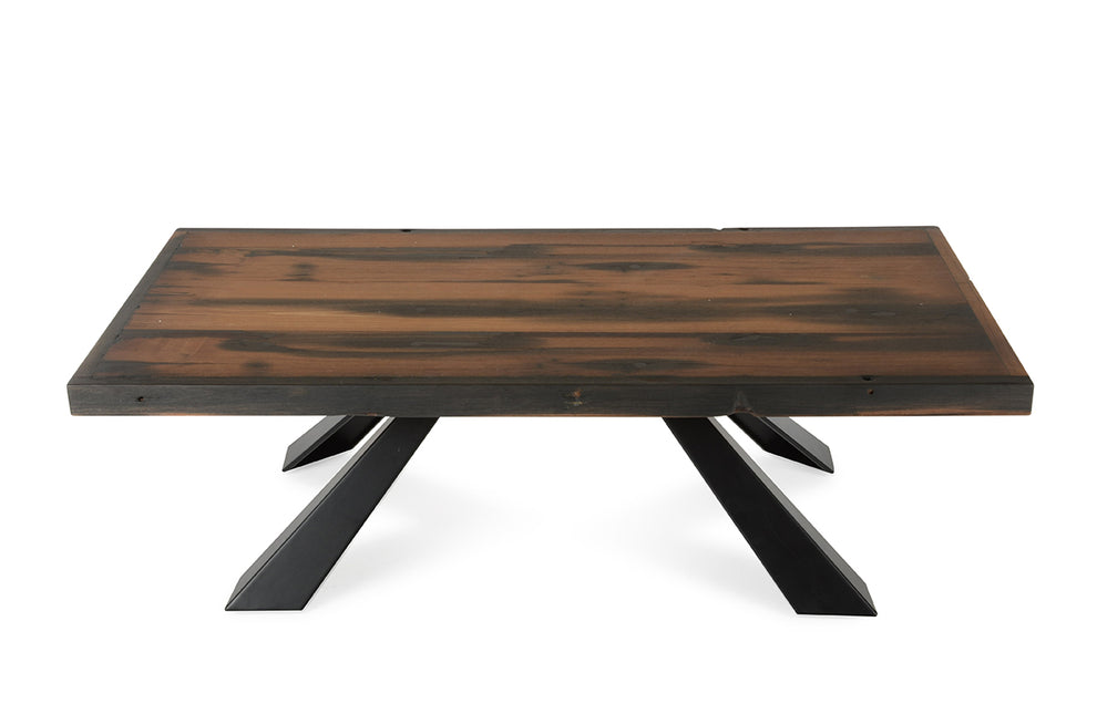 15' Ship Wood and Metal Coffee Table By Homeroots | Coffee Tables | Modishstore - 2