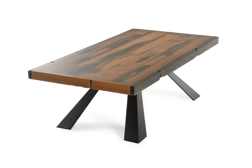 15' Ship Wood and Metal Coffee Table By Homeroots | Coffee Tables | Modishstore - 3