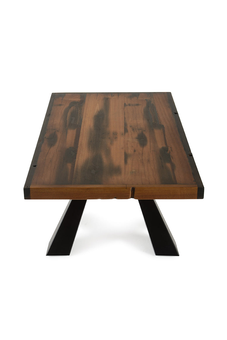 15' Ship Wood and Metal Coffee Table By Homeroots | Coffee Tables | Modishstore - 4