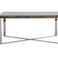 30' Wood Steel And Glass Dining Table By Homeroots | Dining Tables | Modishstore - 3