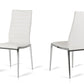 Libby - Modern White Leatherette Dining Chair (Set Of 2) By Homeroots | Dining Chairs | Modishstore