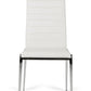 Libby - Modern White Leatherette Dining Chair (Set Of 2) By Homeroots | Dining Chairs | Modishstore - 3