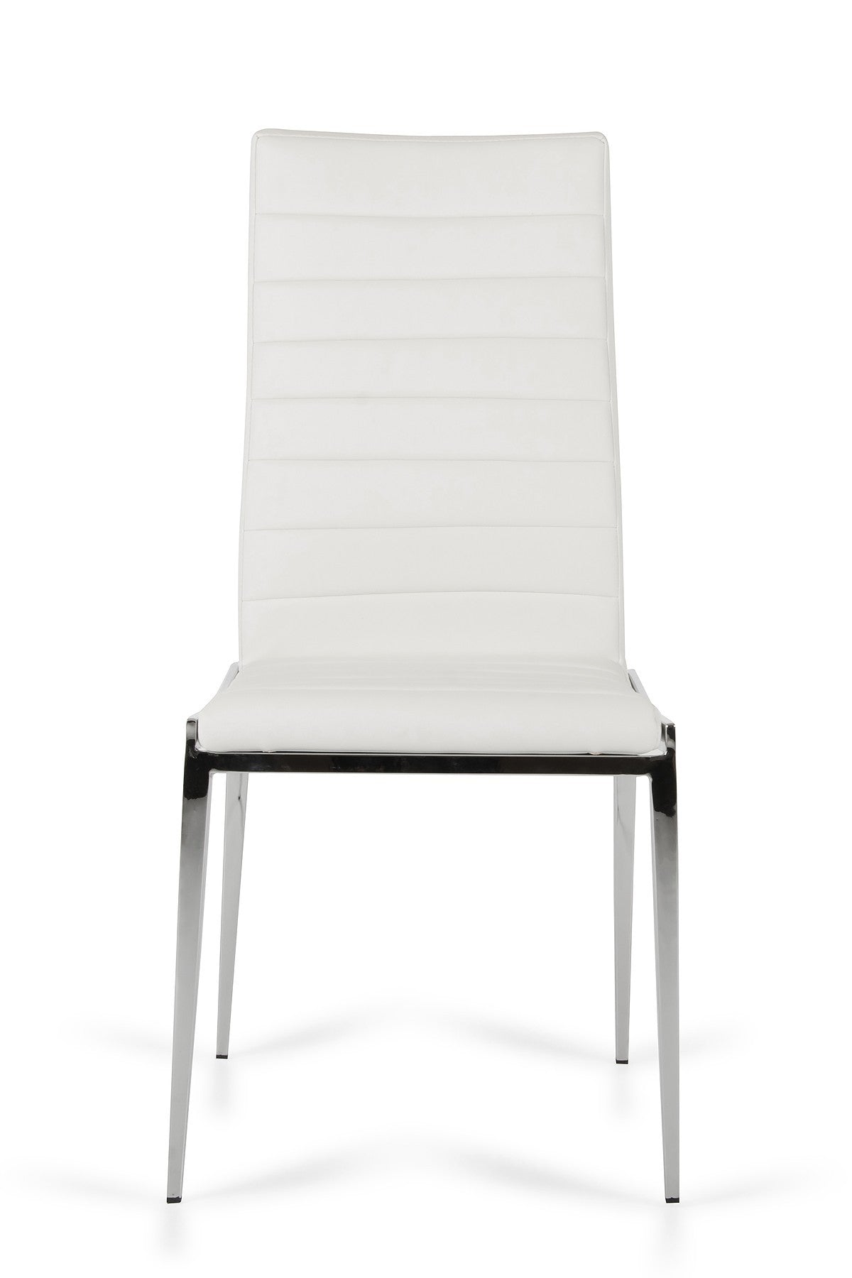 Libby - Modern White Leatherette Dining Chair (Set Of 2) By Homeroots | Dining Chairs | Modishstore - 3
