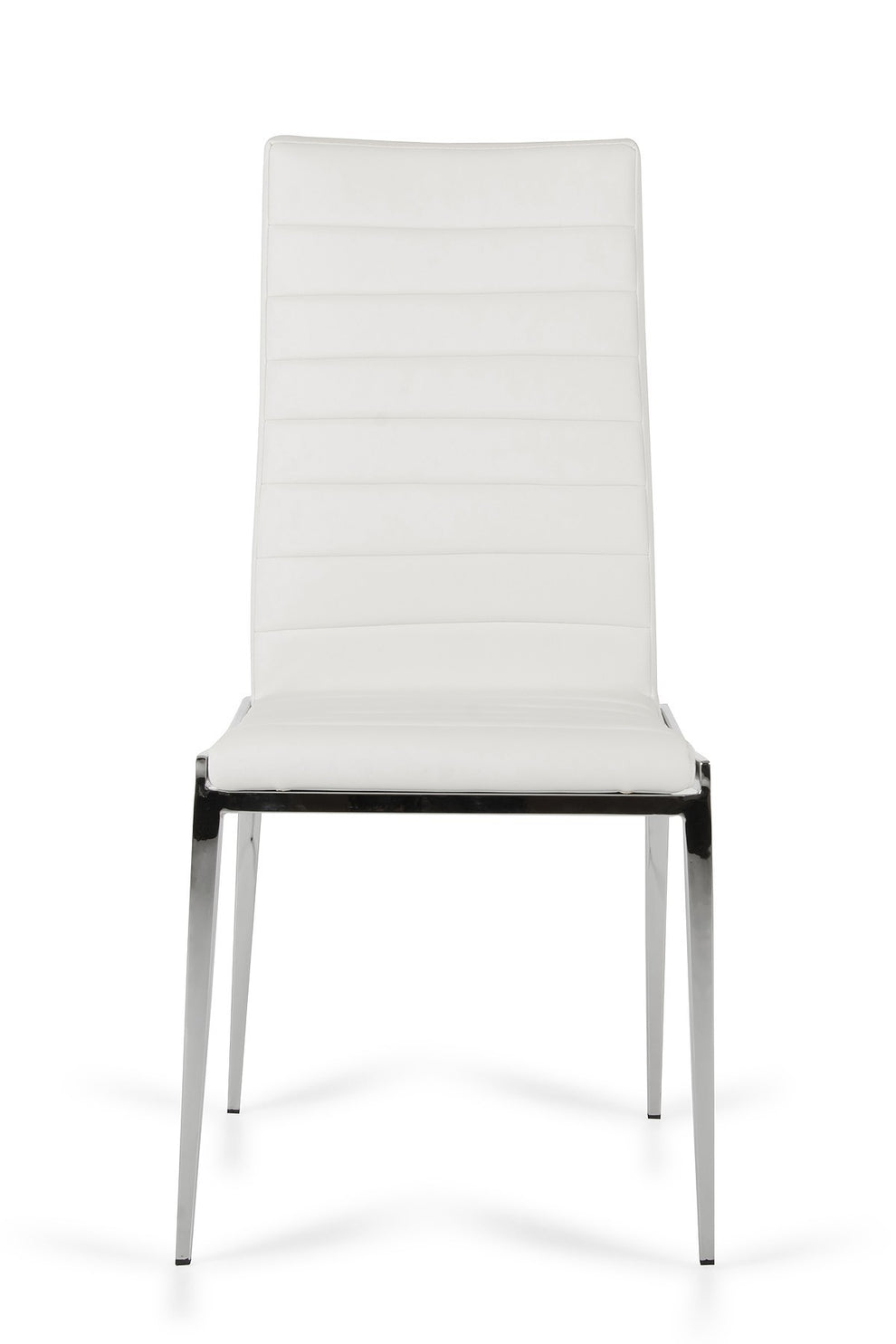 Libby - Modern White Leatherette Dining Chair (Set Of 2) By Homeroots | Dining Chairs | Modishstore - 3