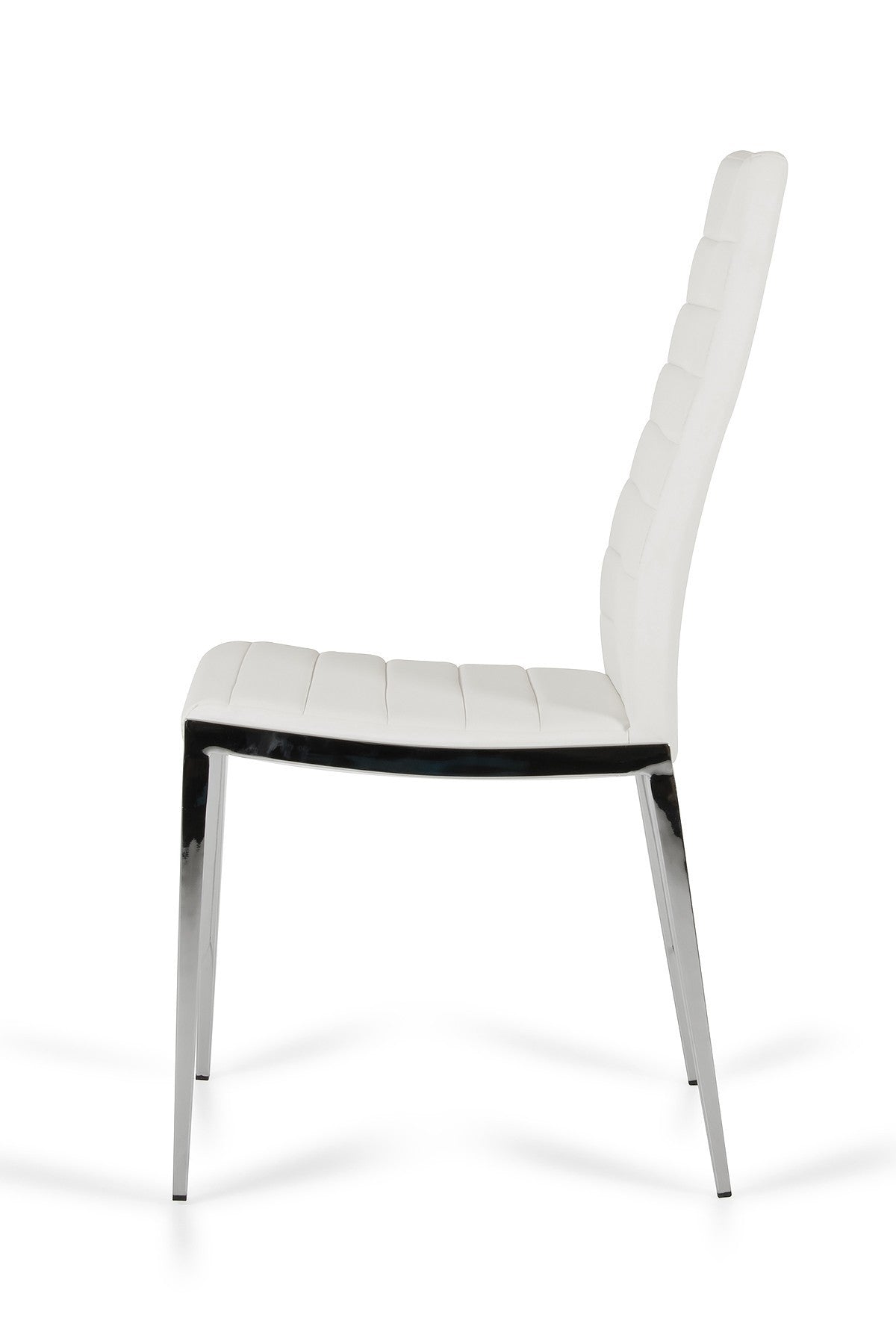 Libby - Modern White Leatherette Dining Chair (Set Of 2) By Homeroots | Dining Chairs | Modishstore - 4