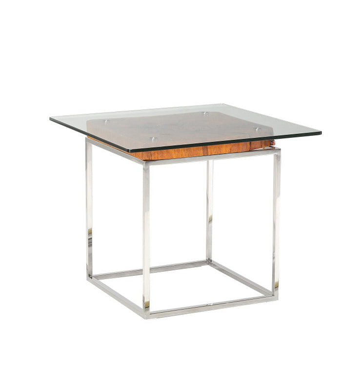 20' Wood Steel and Glass Tree Root End Table By Homeroots | End Tables | Modishstore - 2