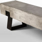 18' Concrete and Metal Bench By Homeroots | Benches | Modishstore - 5