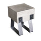 Modern Concrete And Black Stool By Homeroots | Stools | Modishstore