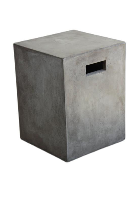 18' Concrete Dining Stool By Homeroots | Stools | Modishstore - 3