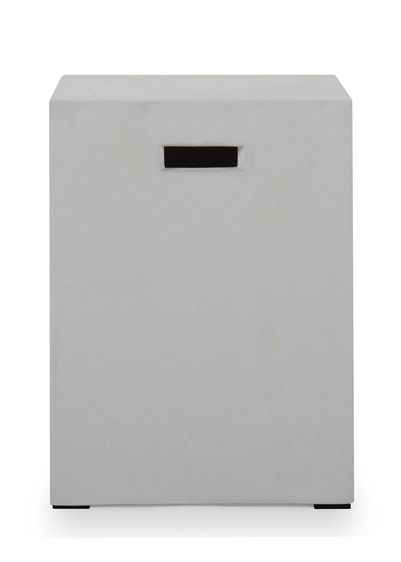 Ivory Concrete Dining Stool By Homeroots | Stools | Modishstore - 3