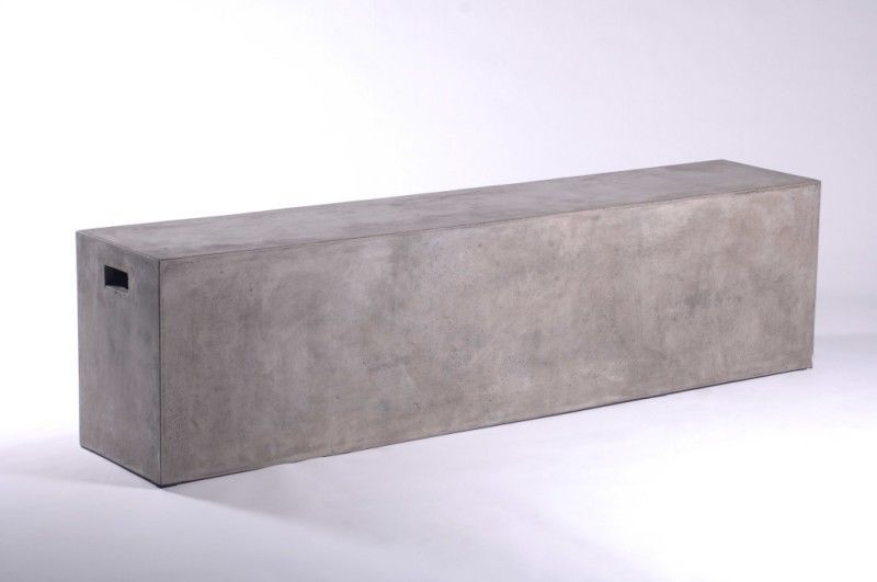 19' Concrete Bench By Homeroots | Outdoor Stools & Benches | Modishstore