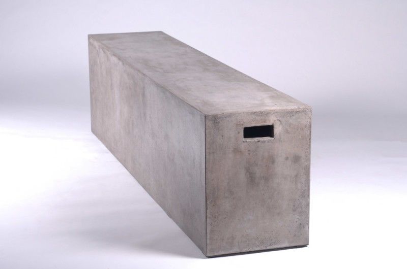 19' Concrete Bench By Homeroots | Outdoor Stools & Benches | Modishstore - 2