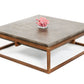 15' Concrete and Metal Coffee Table By Homeroots | Coffee Tables | Modishstore - 3