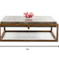 15' Concrete and Metal Coffee Table By Homeroots | Coffee Tables | Modishstore - 6