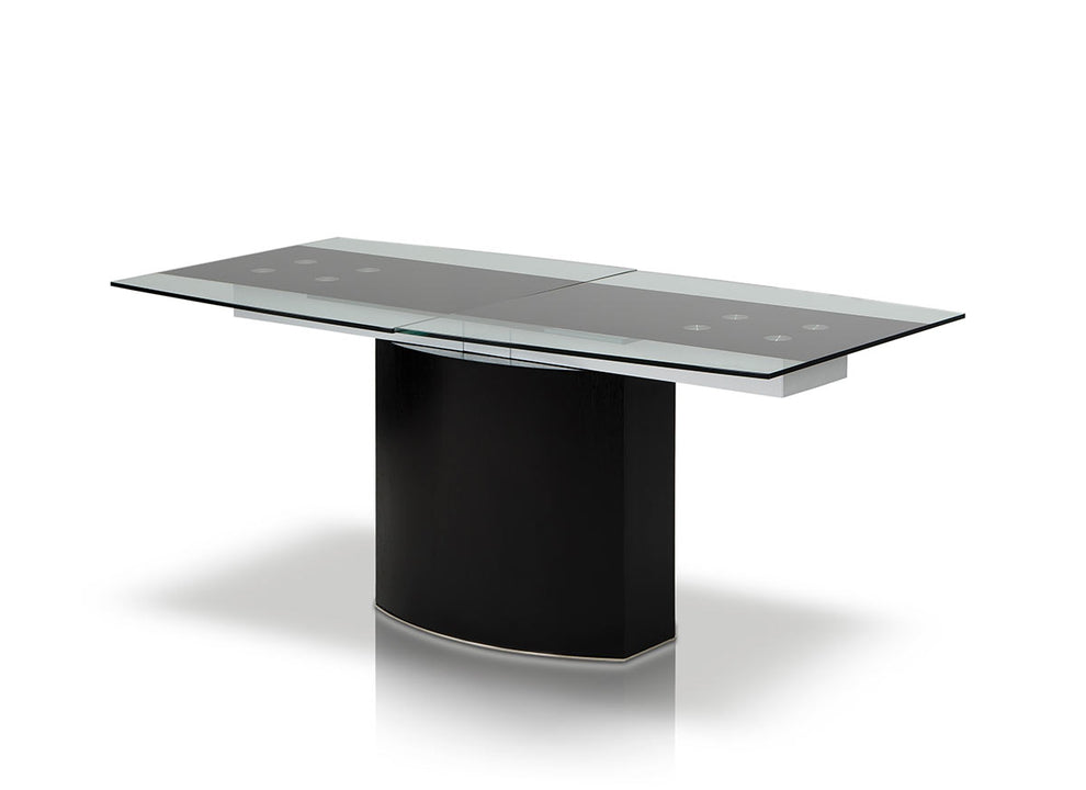 30' Mdf Steel And Glass Dining Table By Homeroots | Dining Tables | Modishstore - 5