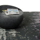 24' Round Fiberglass and Glass Faux Granite Coffee Table By Homeroots | Side Tables | Modishstore