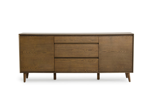 34' Tobacco Wood And Veneer Buffet By Homeroots | Sideboards | Modishstore