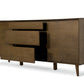 34' Tobacco Wood And Veneer Buffet By Homeroots | Sideboards | Modishstore - 2