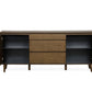 34' Tobacco Wood And Veneer Buffet By Homeroots | Sideboards | Modishstore - 3
